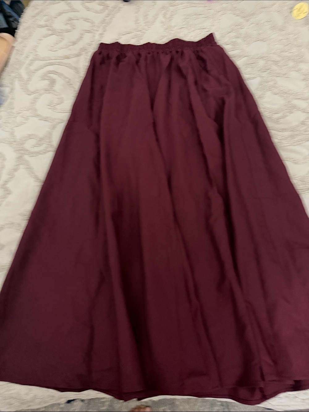 SHEIN Burgundy Maxi Skirt